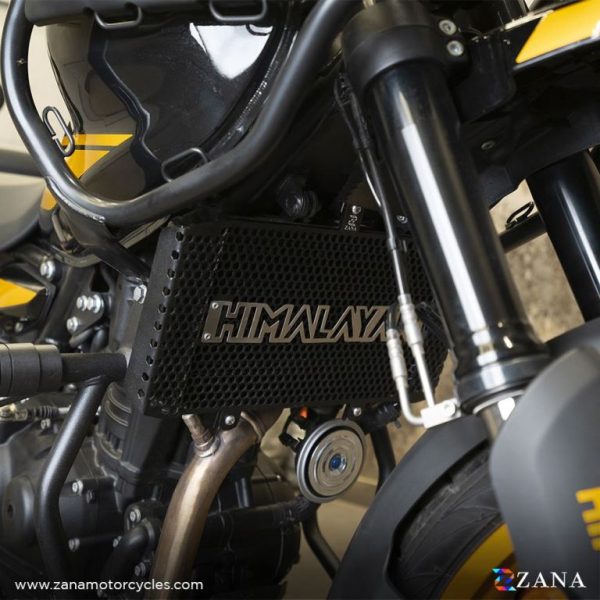 Image ZANA Radiator Guard Black with Himalayan Logo for Himalayan 452 – ZI-8444