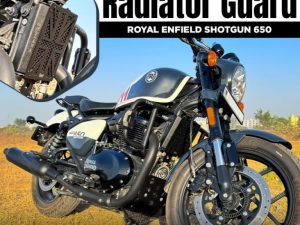 Image ZANA Radiator Guard For Royal Enfield Shotgun 650 (Black UK Flag Stainless Steel ) – ZI-8285
