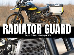 Image ZANA Radiator Guard with Logo Aluminum Silver For Himalayan 450 – ZI-8449
