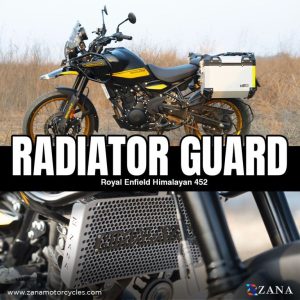 Image ZANA Radiator Guard with Logo Aluminum Silver For Himalayan 450 – ZI-8449