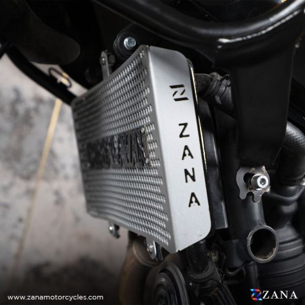 Image ZANA Radiator Guard with Logo Aluminum Silver For Himalayan 450 – ZI-8449