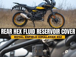 Image ZANA Rear Hex Fluid Reservoir Aluminium Cover For Himalayan 452 – ZI-8441