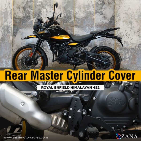 Image ZANA Rear Master cylinder Cover Aluminum black T-2 For Himalayan 452 – ZI-8443