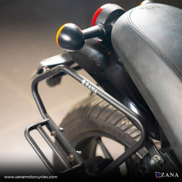 ZANA Saddle Stay Mild Steel with exhaust shield Black For Royal Enfield Hunter 350 – ZI-8325 — изображение 3