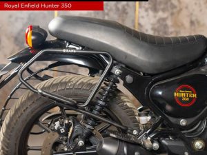 ZANA Saddle Stay Mild Steel with exhaust shield Black For Royal Enfield Hunter 350 – ZI-8325