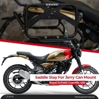 Image ZANA Saddle Stay with Jerry Can Mount for RE Guerrilla 450 (Black Texture) – ZI-8522