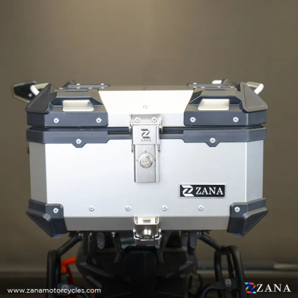 Image ZANA Top Box for RE Guerrilla 450 Aluminium L-Flat Silver (35 liter) – ZI-TB-006