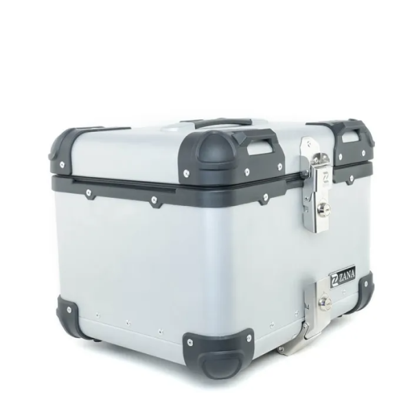 Image ZANA Top Box for RE Guerrilla 450 R-Flat Silver Aluminium (45 liter) – ZI-TB-009