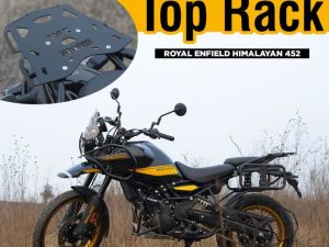 Image ZANA Top Rack Plate for Himalayan 452 (Black Mild Steel) – ZI-8432