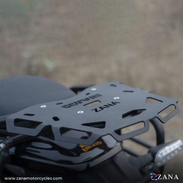 Image ZANA Top Rack Plate for Himalayan 452 (Black Mild Steel) – ZI-8432