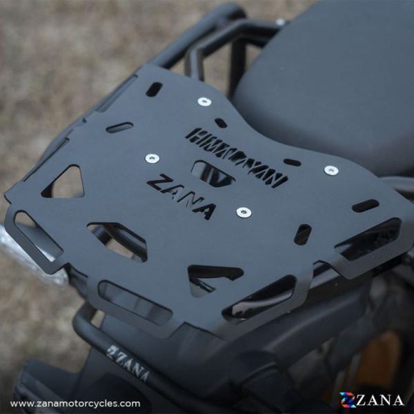 Image ZANA Top Rack Plate for Himalayan 452 (Black Mild Steel) – ZI-8432