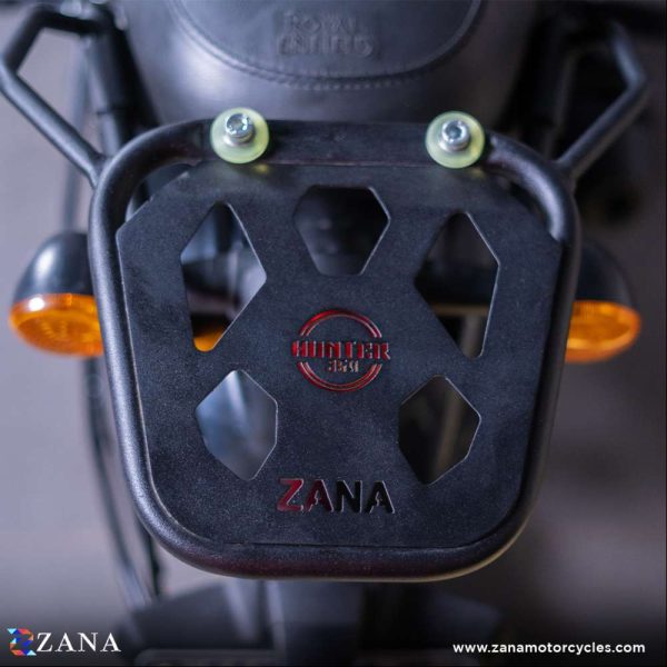 Image Top Rack With Plate W-1 Compatible With Pillion Backrest For Royal Enfield Hunter 350 – ZI-8268