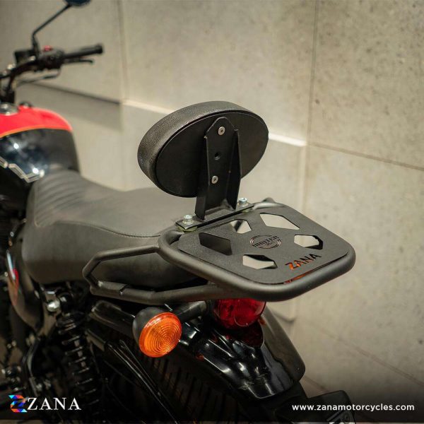 Image Top Rack With Plate W-1 Compatible With Pillion Backrest For Royal Enfield Hunter 350 – ZI-8268