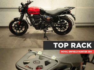 Image Top Rack With Plate W-1 Compatible With Pillion Backrest For Royal Enfield Hunter 350 – ZI-8268