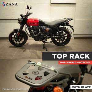 Image Top Rack With Plate W-1 Compatible With Pillion Backrest For Royal Enfield Hunter 350 – ZI-8268