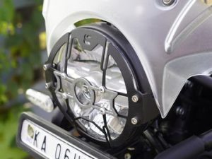 Image CYCLOPS Premium Headlight Protector for Himalayan 450 – Carbon Racing