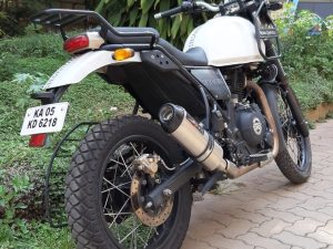 Image Devil Evolution Slip-on Exhaust w/Link Pipe for ROYAL ENFIELD HIMALAYAN (Part no. D2.1 – 420 mm)