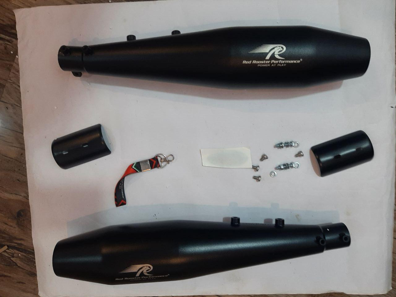 Red Rooster Stellar Exhaust for Interceptor/Continental GT650 – Black Matte — изображение 3