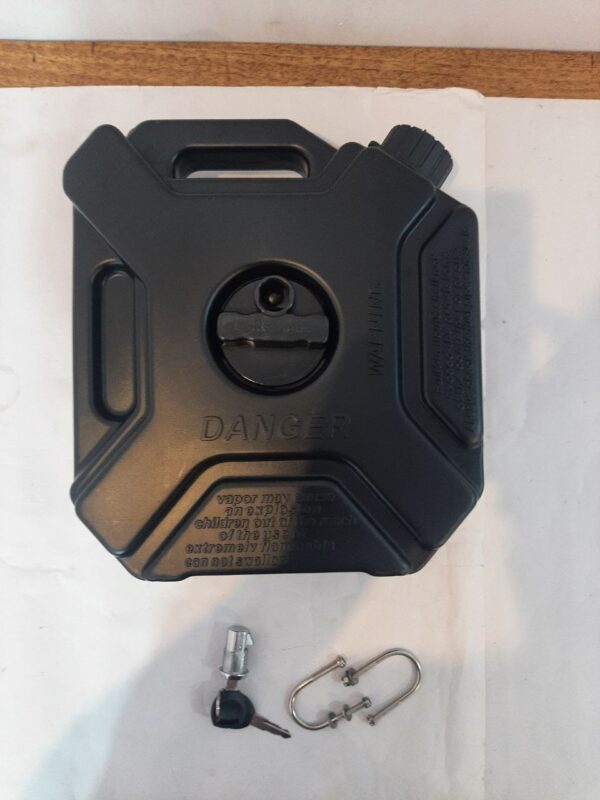 Motorcycle Jerry Can 5L Petrol with Lock – Black — изображение 4