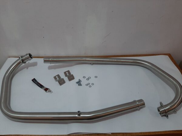 Red Rooster Performance Stellar Header Pipe – Matte for Royal Enfield GT 650 and Interceptor 650 — изображение 2