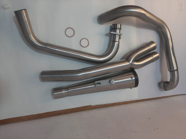 Royal Enfield-2 x 1 Full System Exhaust with SLIM CAN – Interceptor 650 / Continental GT 650 – SS Motocorp — изображение 3