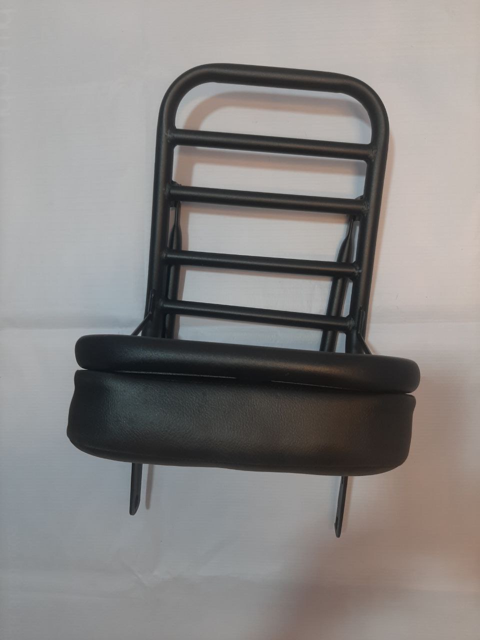 Bullet Backrest with Carrier in Stainless Steel Black Powder Coated – BR0057B — изображение 5