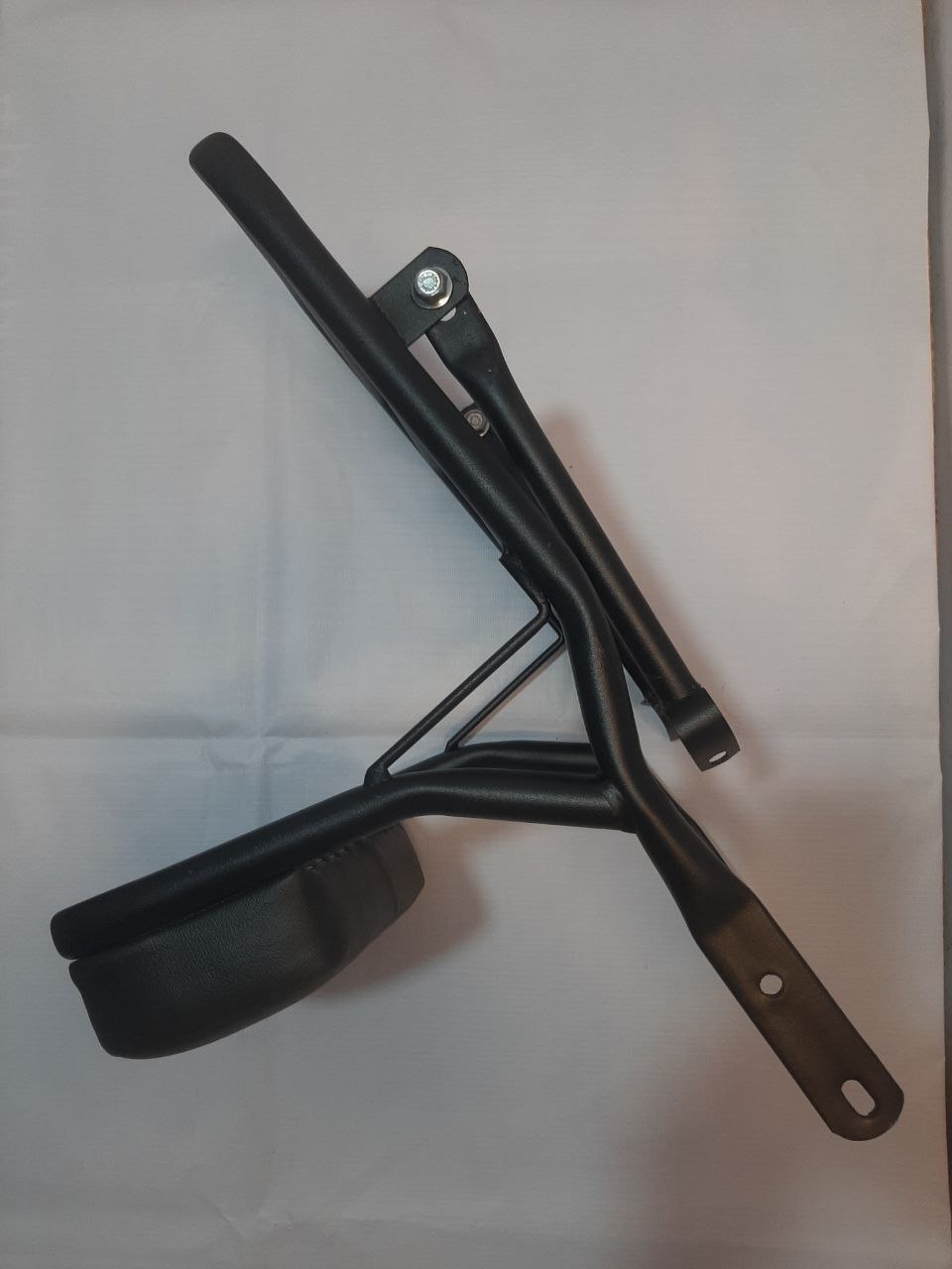 Bullet Backrest with Carrier in Stainless Steel Black Powder Coated – BR0057B — изображение 4