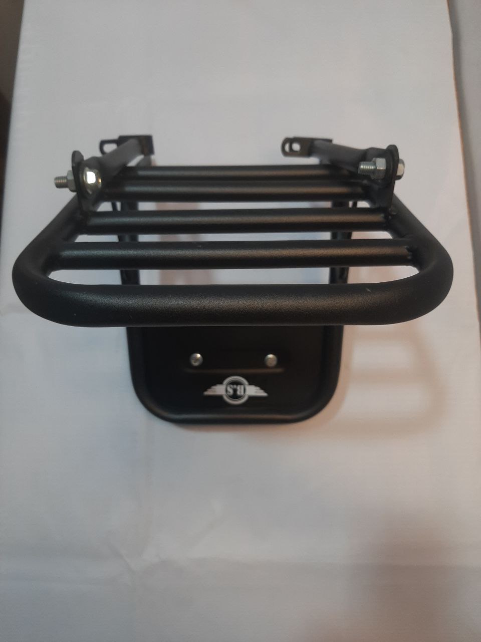 Bullet Backrest with Carrier in Stainless Steel Black Powder Coated – BR0057B — изображение 2