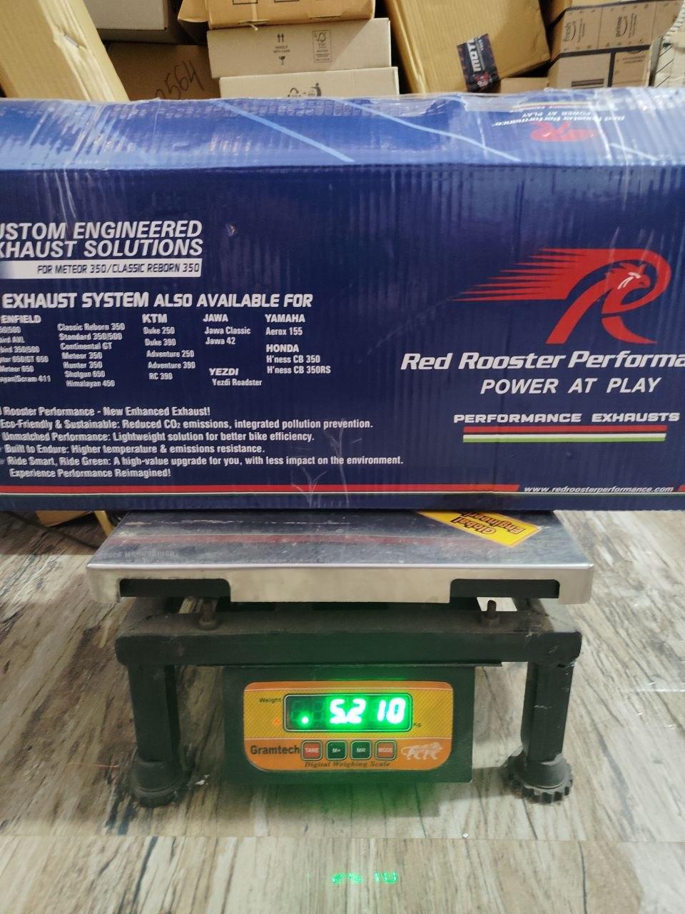 Red Rooster Polestar Pro Black Matte Exhaust for RE Meteor 350 — изображение 4