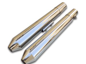 Image Powerage Slipon Exhaust for Royal Enfield Interceptor 650 / GT 650 – Polish Finish Long