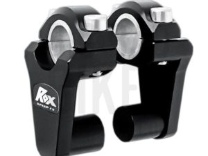Image Rox Pivoting Handlebar Risers – 51mm Rise, 22 & 28.5mm Handlebar – Anodized Black