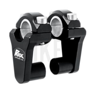 Image Rox Pivoting Handlebar Risers – 51mm Rise, 22 & 28.5mm Handlebar – Anodized Black