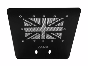 Image GT/Interceptor 650 Bash Plate UK FLAG Glossy Black – ZANA, ZI-6036
