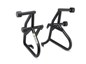 Image Bizen RE Himalayan/RE Scram 411 Premium Crash Guard with Frame Sliders Black - (2016-2023) BS4/BS6