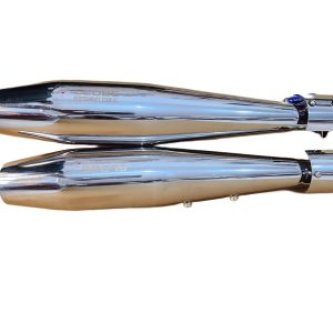 Image Globe Exhausts Flare Shot Exhaust Stainless Steel For Royal Enfield Interceptor/GT 650cc