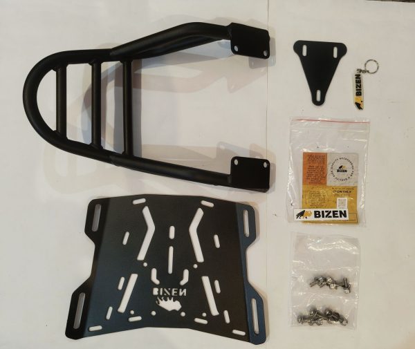 RE Interceptor 650/ Continental GT 650 Premiuim Rear Rack/Luggage Carrier with Removable XL Wide Plate — изображение 8
