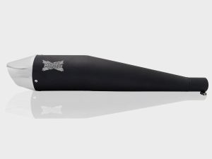 Image Moto Torque Dolphin – Black Chrome Exhaust For Royal Enfield Classic (350/500)