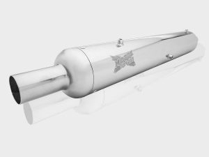 Image Moto Torque Replica – Chrome (BS4) Exhaust For Royal Enfield Classic (350/500)