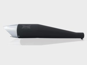 Image Moto Torque Shark – Black Chrome Exhaust For Royal Enfield Classic (350/500)