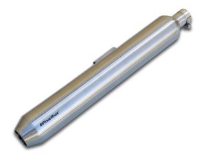 Image Powerage Slip-Ons Exhaust for RE 350 / 500 Brushed Steel Finish (Short Type)