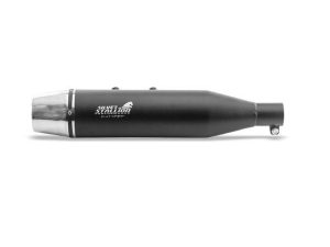 Image Silver Stallion Exhaust For Royal Enfield Hunter 350-Dual Tone