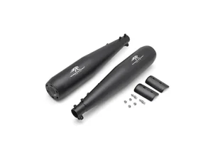 Red Rooster Performance Exhaust For Royal Enfield Interceptor 650/ GT 650 Stellar Pro – Black Matt