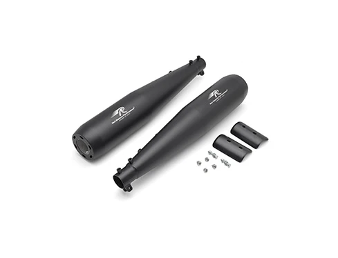 Red Rooster Exhaust For Royal Enfield Interceptor 650/ GT 650 Stellar Pro – Black Matt