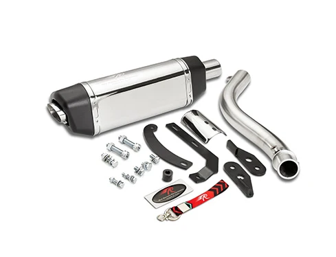 Red Rooster Vertex Pro Exhaust for Royal Enfield Himalayan 450 – Polish