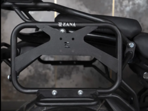 Image ZANA Saddle Stay V-2 with Exhaust Sheild with Jerry can Mount For Himalayan 411 /Scram 411- ZI-8133 V2
