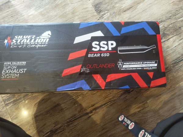 Silver Stallion Exhaust For Royal Enfield Bear 650 Twin-Black Matte — изображение 4