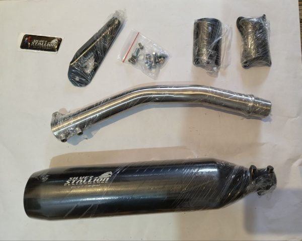 Silver Stallion Exhaust For Royal Enfield Bear 650 Twin-Black Matte — изображение 3