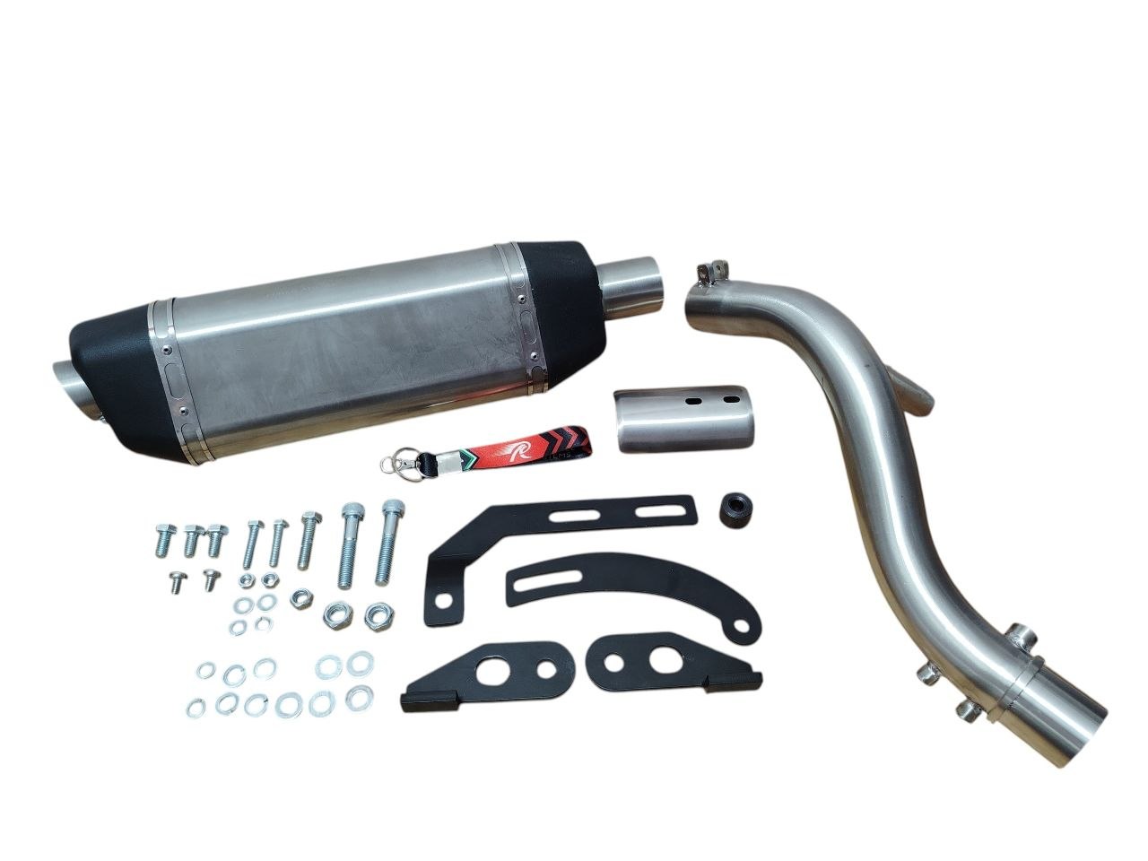 Red Rooster Vertex Pro Exhaust for Royal Enfield Himalayan 450 – Matte Finish — изображение 4