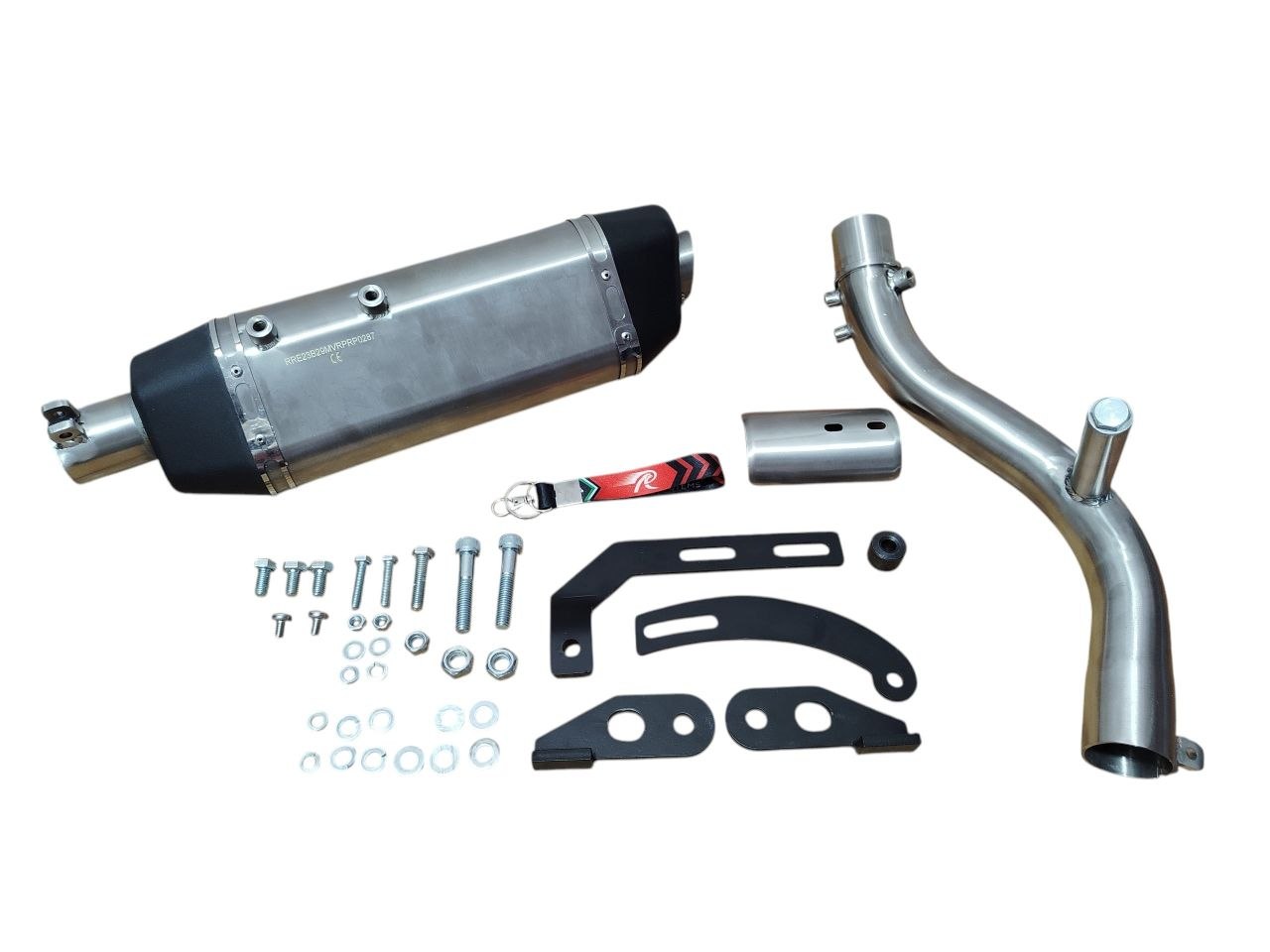 Red Rooster Vertex Pro Exhaust for Royal Enfield Himalayan 450 – Matte Finish — изображение 5