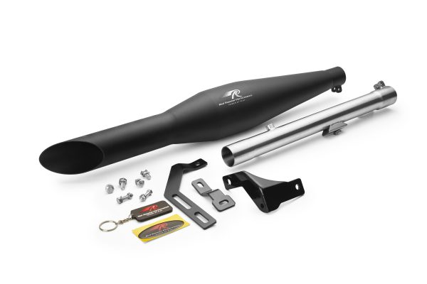 Image Red Rooster Rumbler Ace–Black Exhaust for Royal Enfield Classic Reborn 350 (post-2021 model)